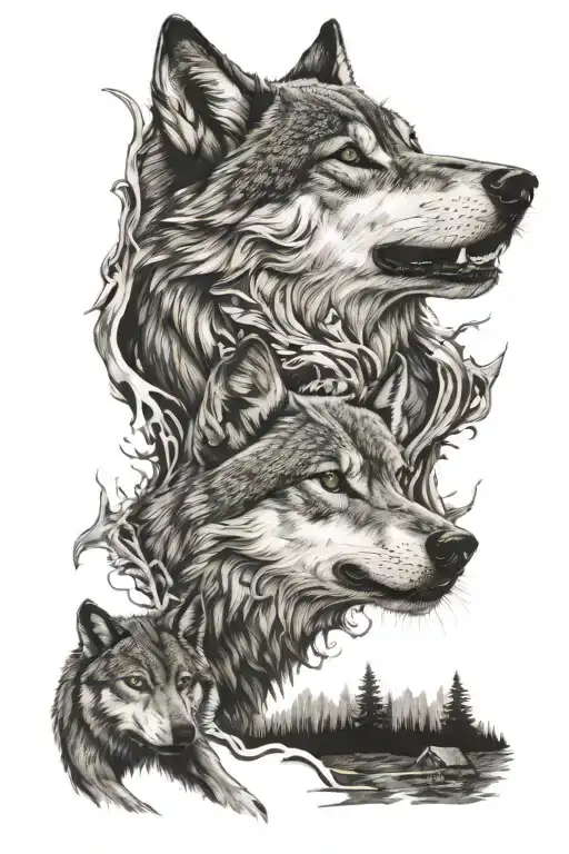 Wolf Protecting Dorthy