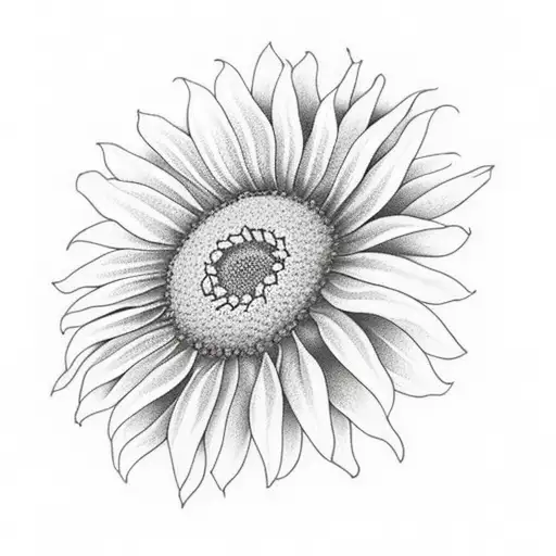 Daisy And Morning Glory And Sunflower