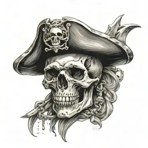 Pirates Sea Diving Skull