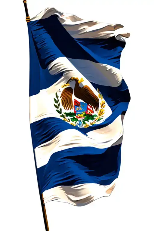 El Salvador Flag Waving