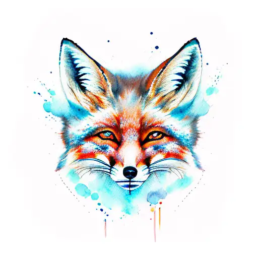 Watercolor Fox