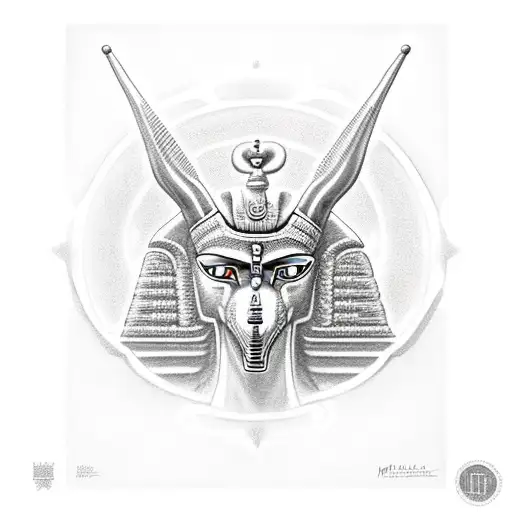 Anubis With The Ankh Incorperated In