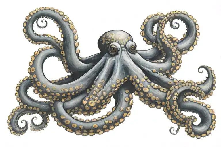 Octopus Wrapping Its Tentacles