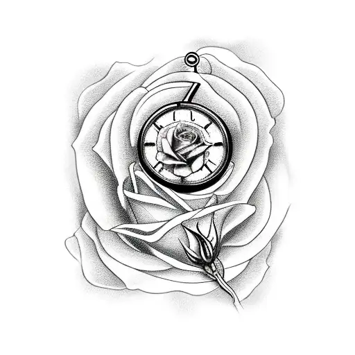 A Way With A Man And Clock And Rose On Top