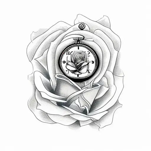 A Way With A Man And Clock And Rose On Top