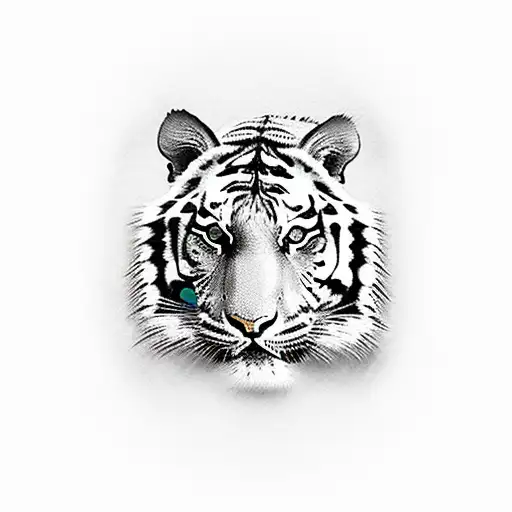 Tiger With Vans Logo