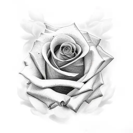 A Rose With A Skeleton