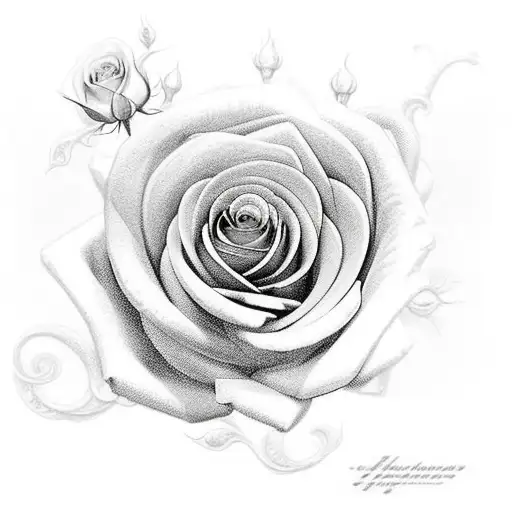 Roses With Sword Going Through Them And Snake