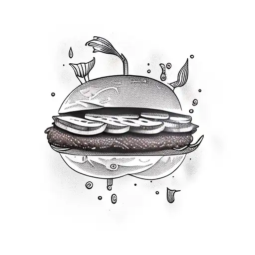 Mermaid Grilling Burgers