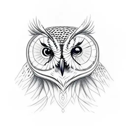 Owl In Forest With Heart In Hands