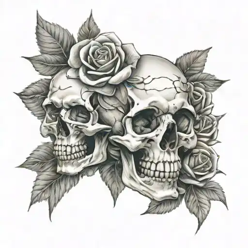 Skull Roses Grateful Dead