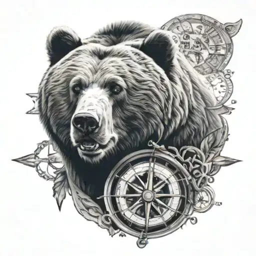 Bear And Compass