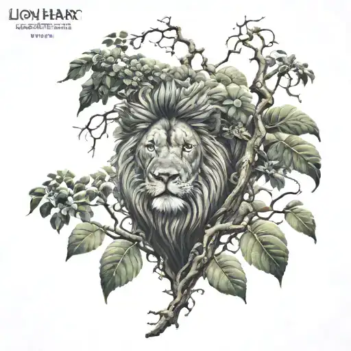 Lion Heart With Poison Tree Growing