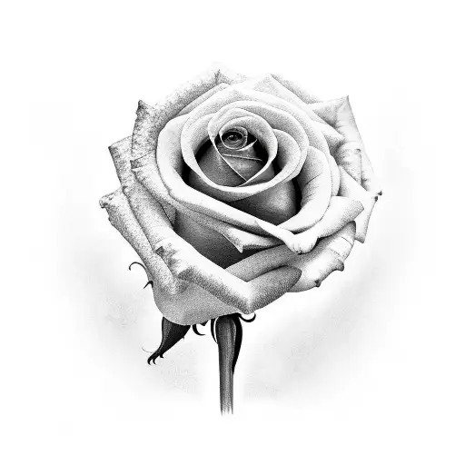 A Rose Held By A Hand With Dna At The Bottom