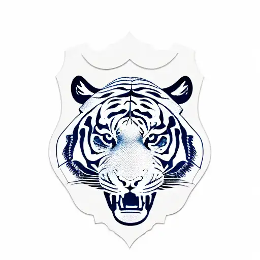 Soccer Club With Seawaves And Tiger