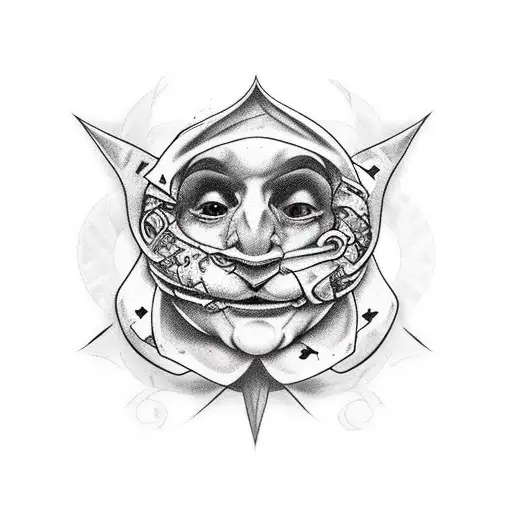 Jester Life's A Game Of Chance Dark Forearm