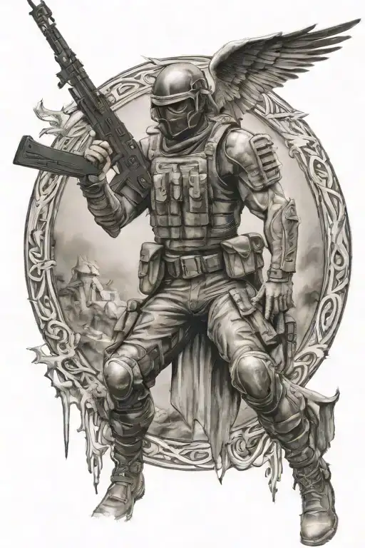 Half Arcangel Warrior Half Special Forces Soldier
