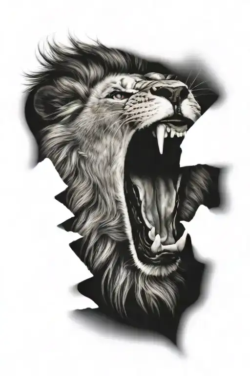 Lion Roaring