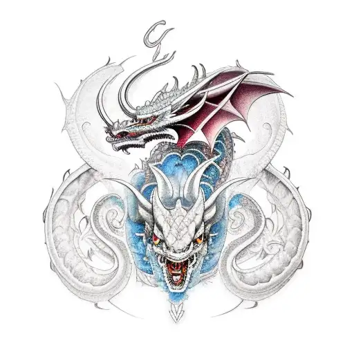 Dragon With Ox With Aquarius And Garnet Stone