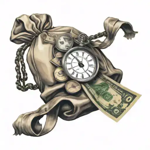 Time Money Bag