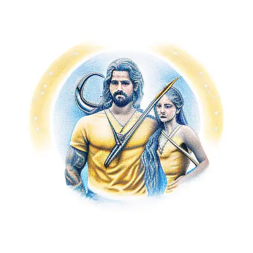 Brother And Sister With Sagittarius Sign