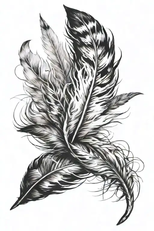 Feather Around The Arm