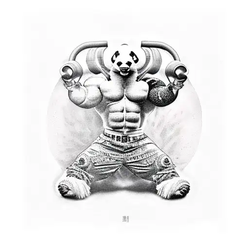 Bodybuilder Panda