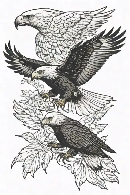 Panther And Eagle Flying Eagle