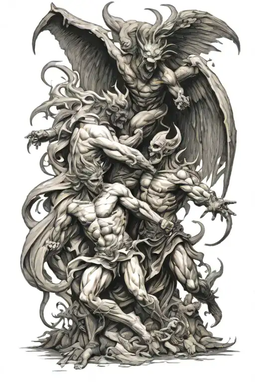 Demons Vs Angel Fight Scene