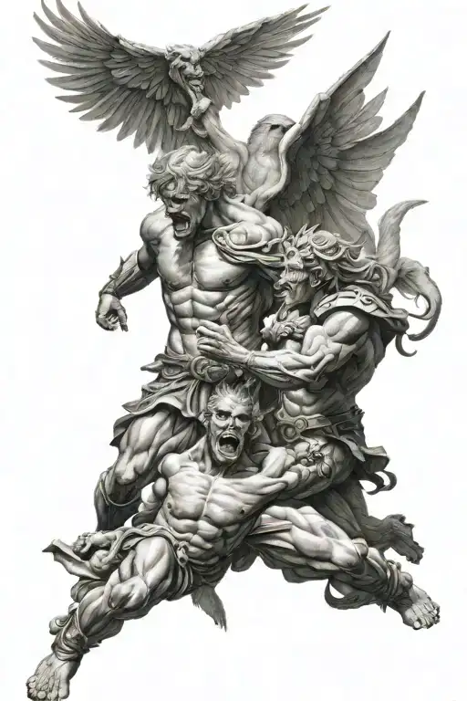 One Angel Fight With One Demon