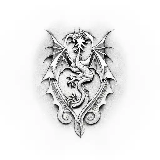 Welsh Dragon On Coliseum