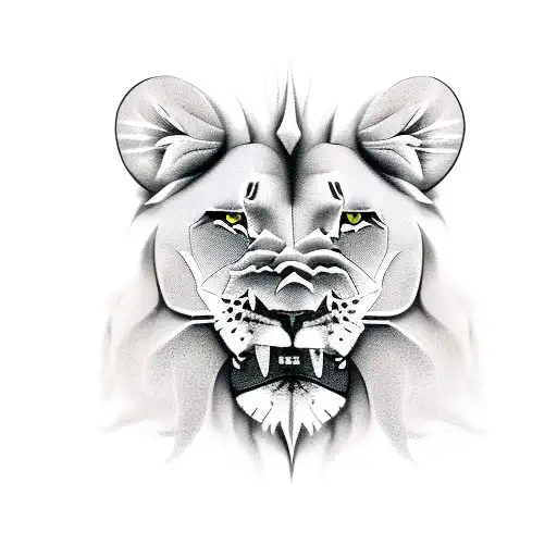 Lioness And Lion Baby