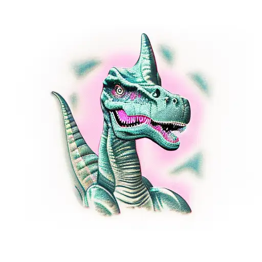 Dinosaur Wearing A Pink Tutu