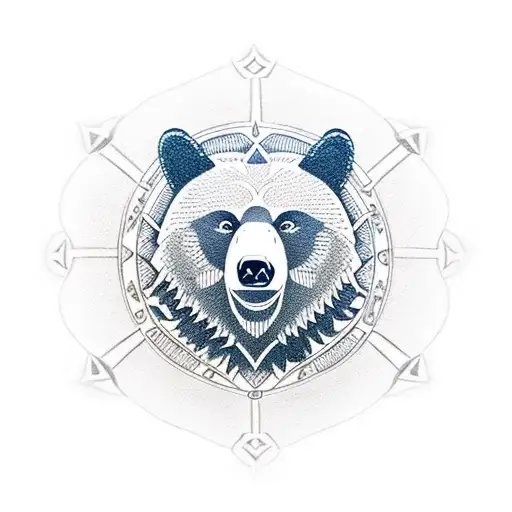 Bear And Wolf Vegvisir