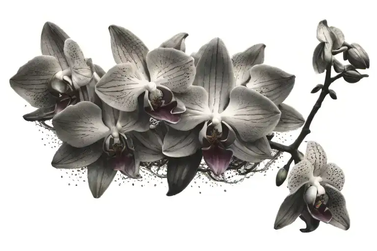 Orchid Blooming Underwater