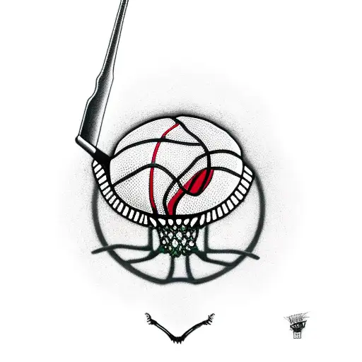 Grim Reaper Dunking A Basketball Infront Of A Bunch Of Camera Flashes