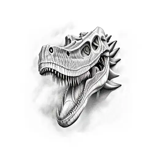 Dinosaur Raptor Skull