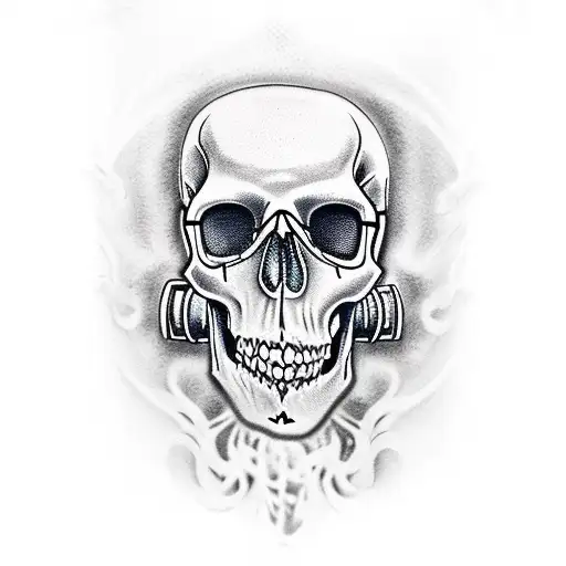 Skull With Dive Mask