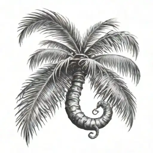 Palm Tree And 23 Number