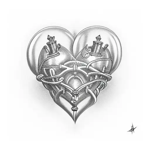 Heart With Crown On Top