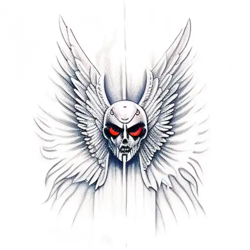 Knife Winged Guardian Angel That Looks Scary