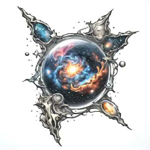 A Star With A Realistic Galaxy Inside