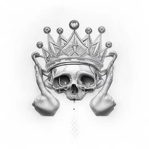 Realistisk Human-heart With Crown On Top