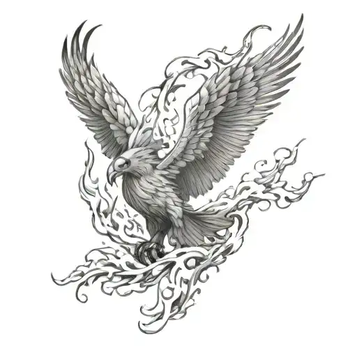 Phoenix Rising From The Ashes