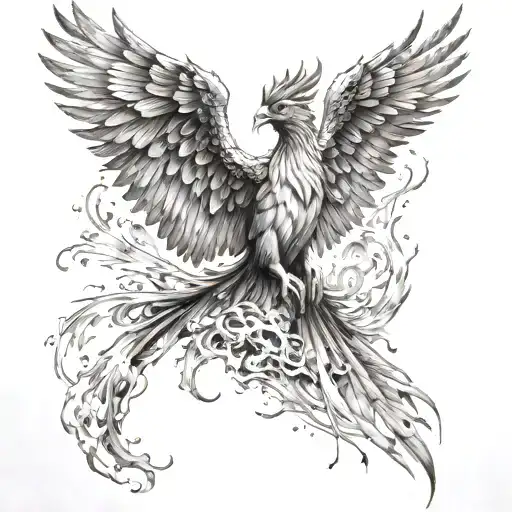 Phoenix Rising From The Ashes