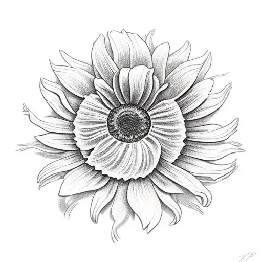 Iris Sunflower And Violet