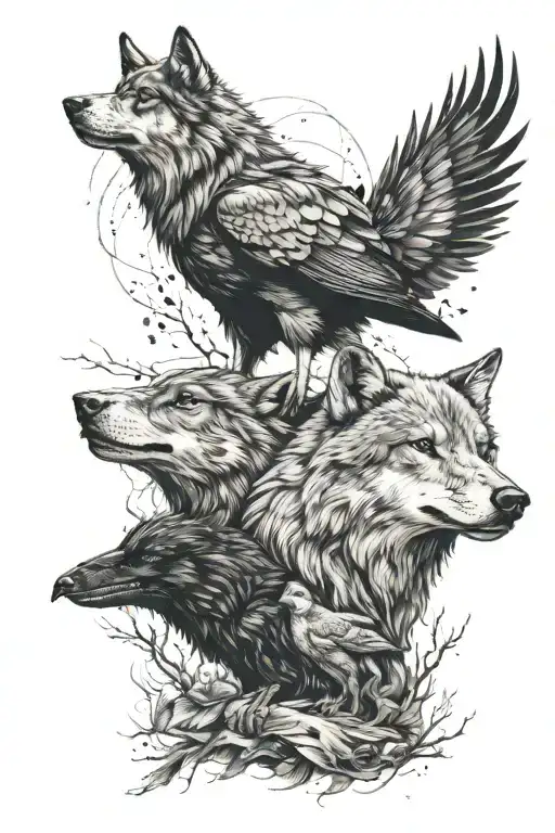Wolf And Crow