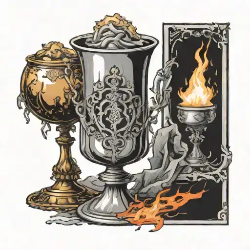 Goblet Of Fire Tarot Card Design