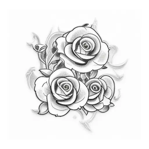 Skull And Cherokee Roses