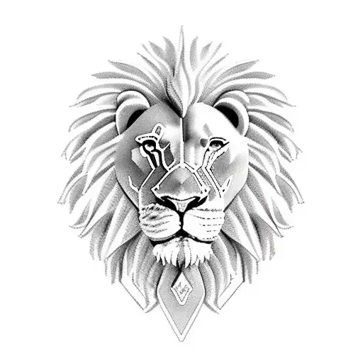 Realistic Colosseum With Lion